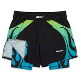 Engage Nebula 2-in-1 Hybrid Shorts Blue