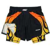Engage Nebula 2-in-1 Hybrid Shorts Orange
