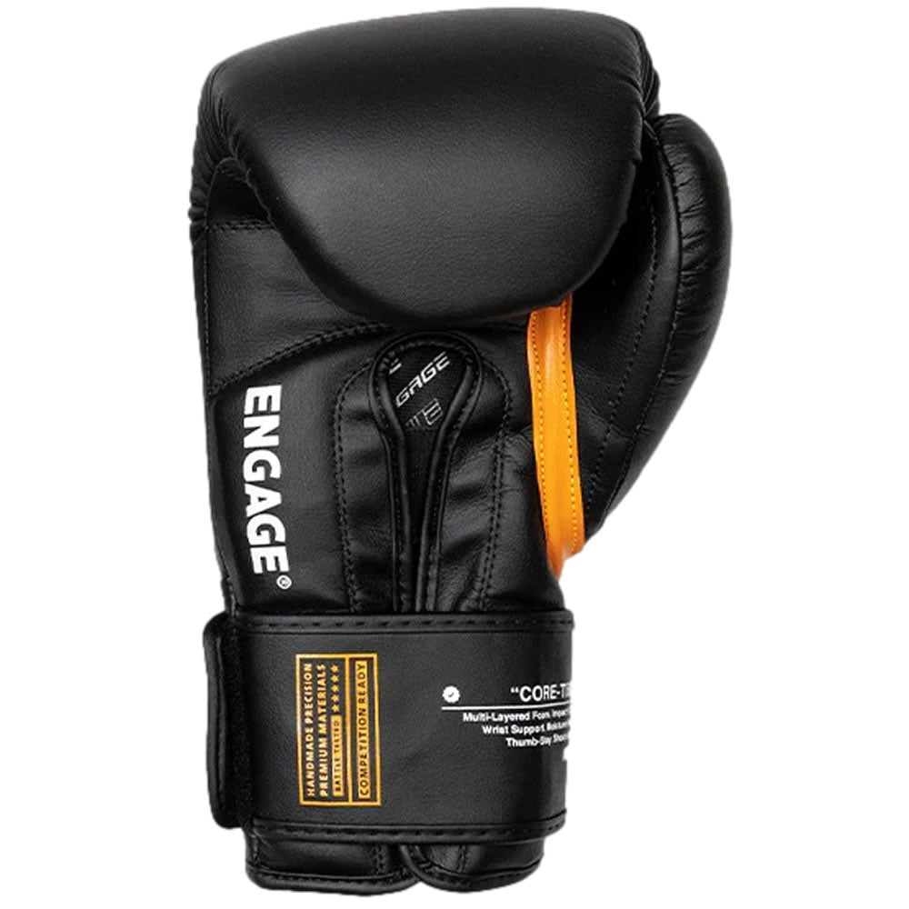 Engage W.I.P Series Strap Boxing Gloves Black Inner