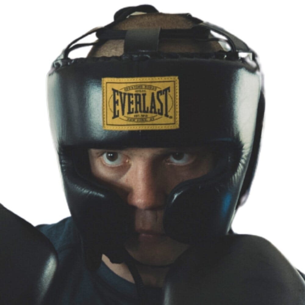 Everlast 1910 Bronx Headgear Black Head Guards Everlast 