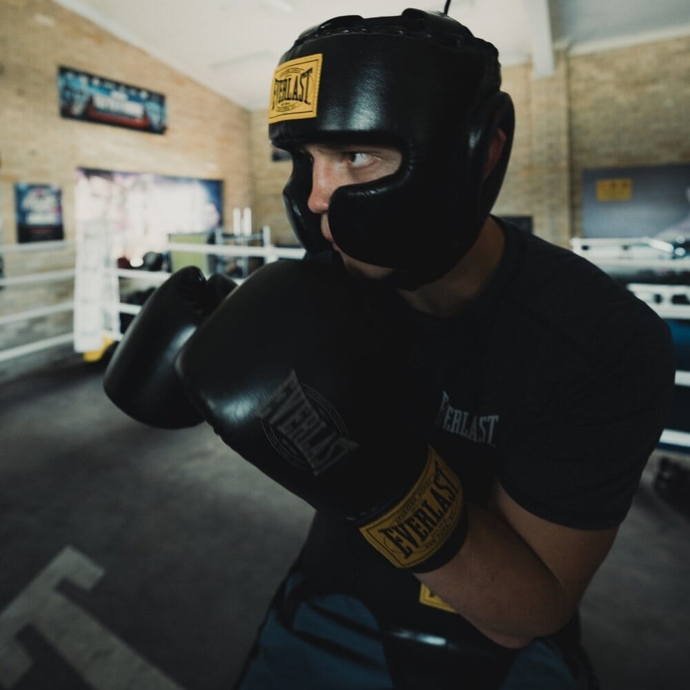 Everlast 1910 Bronx Headgear Black Head Guards Everlast 