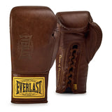 Everlast 1910 Pro Boxing Gloves Laced Brown