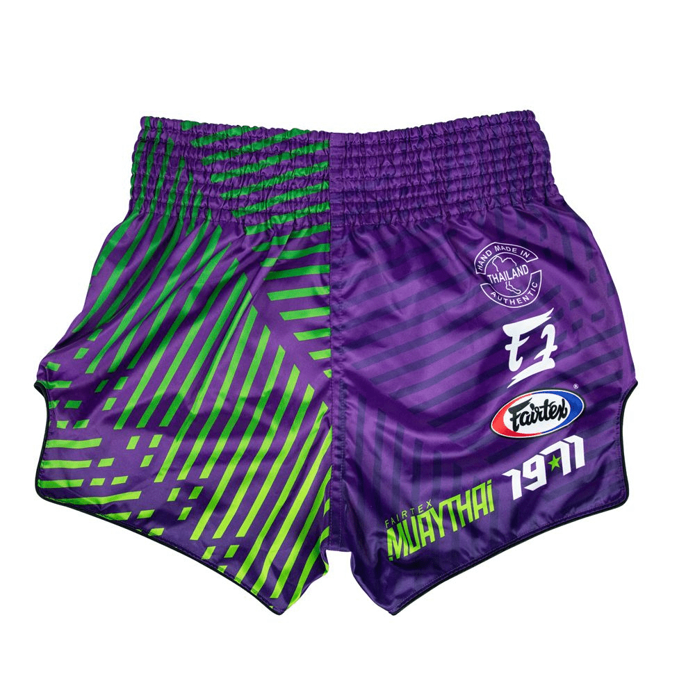 Fairtex BS1922 Racer Purple Slim Cut Muay Thai Shorts MMA Fight Store