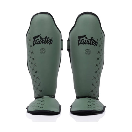 Fairtex SP5 Competition Muay Thai Shin Guards Olive