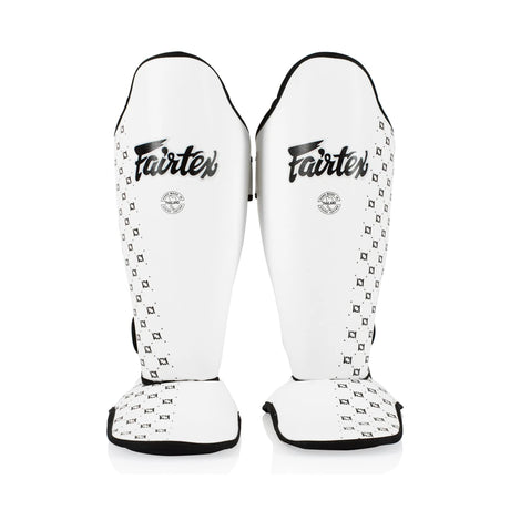 Fairtex SP5 Competition Muay Thai Shin Guards White
