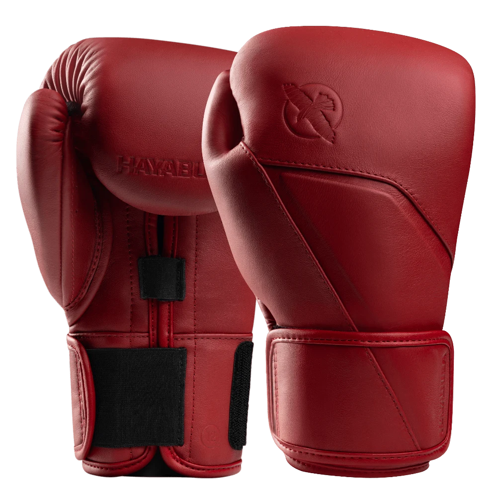 Hayabusa E1 Leather Boxing Gloves Red — Hayabusa