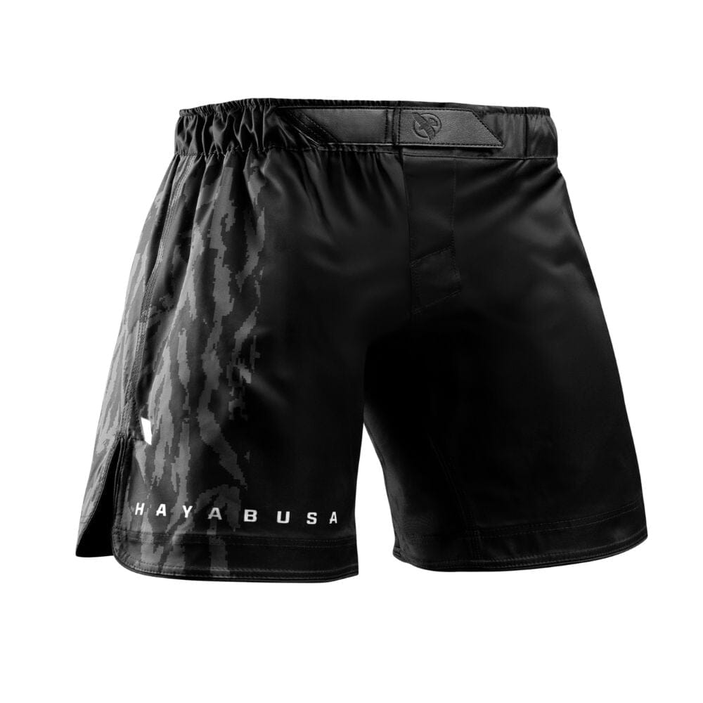 Hayabusa Apex Mid Thigh Fight Shorts Carbon Black MMA Shorts Hayabusa 