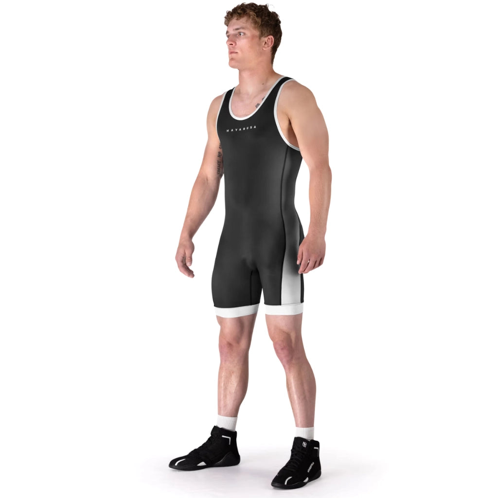 Hayabusa Mens Surge Wrestling Singlet Black — view 4