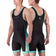 Hayabusa Mens Surge Wrestling Singlet Black/Cyan