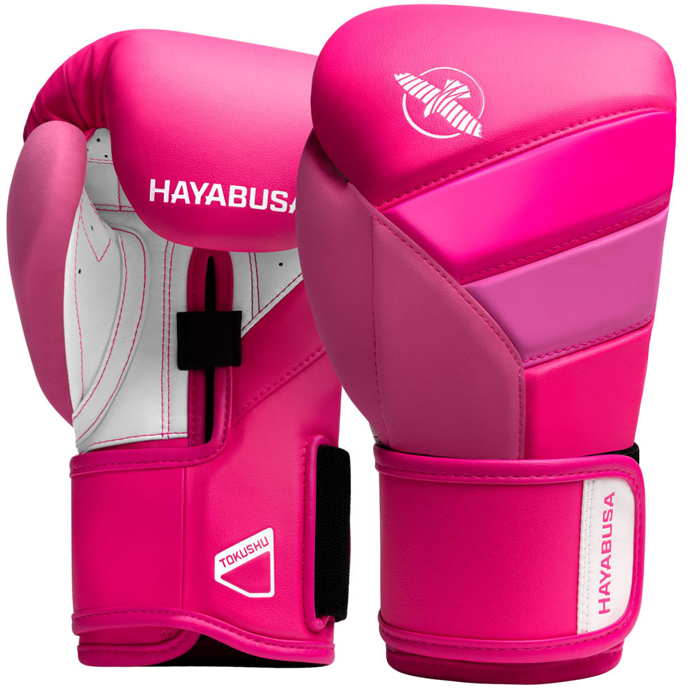 Hayabusa T3 Neon Youth Boxing Gloves Pink