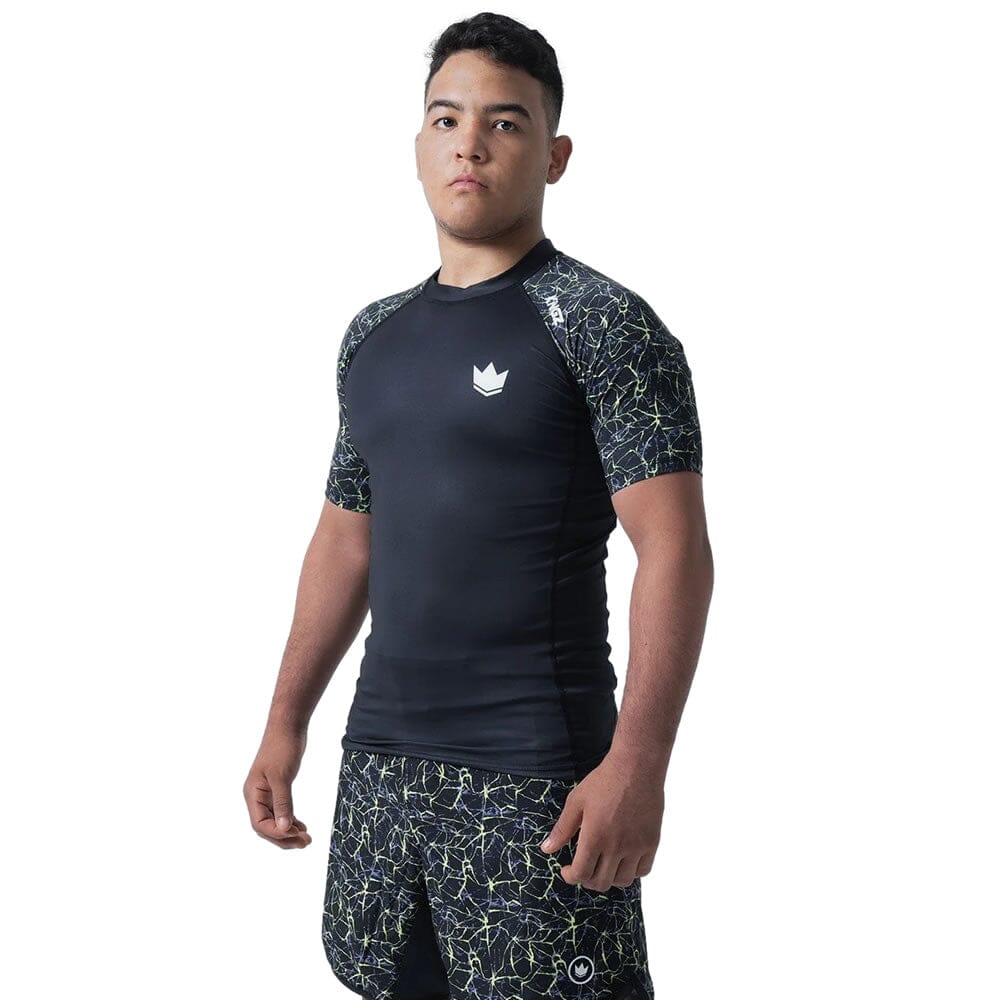 Kingz Lightning Short Sleeve Rashguard Rashguards Kingz 