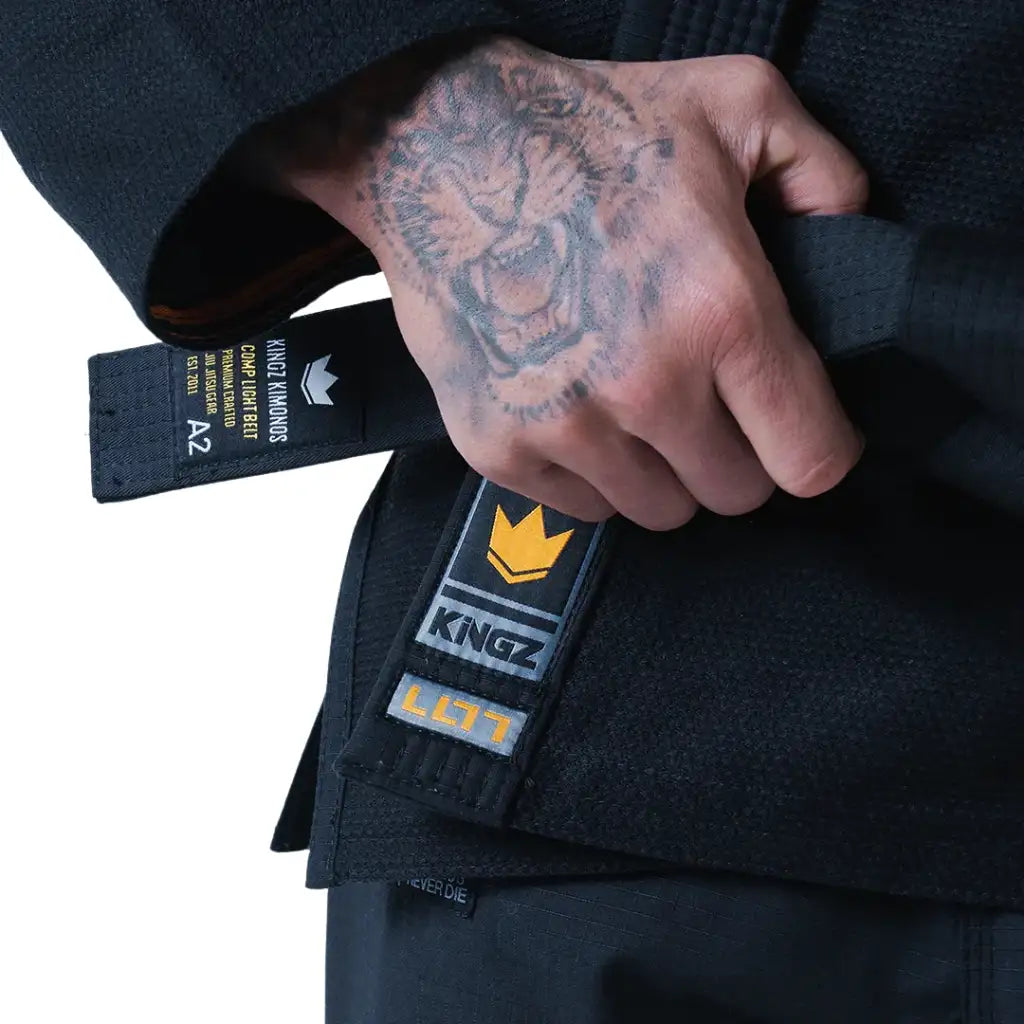Kingz Mens Legends Never Die Jiu Jitsu Gi Black — Kingz