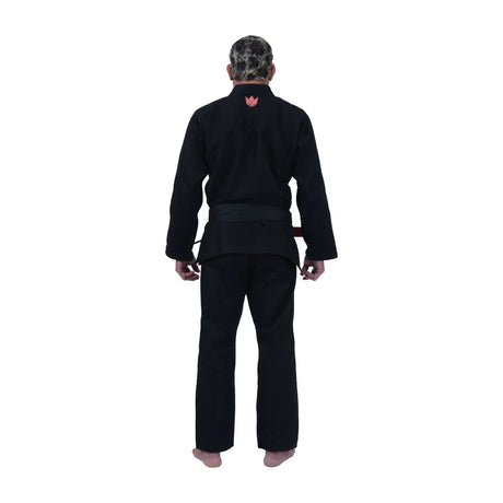 Kingz Mens The One V2 Guava Jiu Jitsu Gi Black/Peach — back