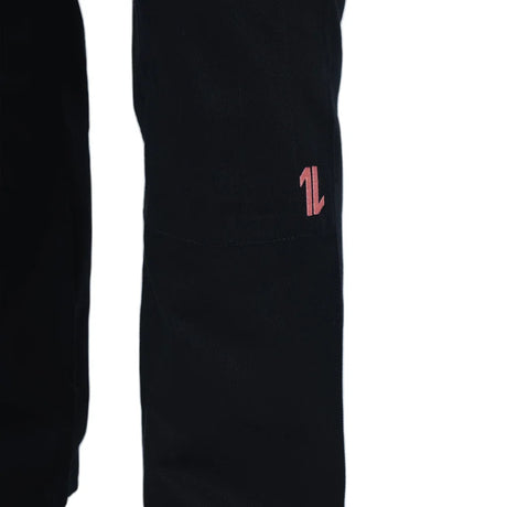 Kingz Mens The One V2 Guava Jiu Jitsu Gi Black/Peach — pants leg logo