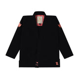 Kingz Mens The One V2 Guava Jiu Jitsu Gi Black/Peach — jacket front