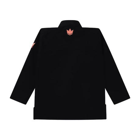Kingz Mens The One V2 Guava Jiu Jitsu Gi Black/Peach — jacket back