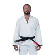 Kingz Mens The One V2 Guava Jiu Jitsu Gi White/Peach — front