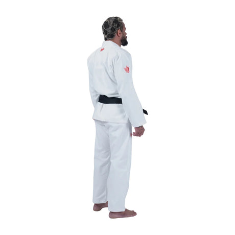 Kingz Mens The One V2 Guava Jiu Jitsu Gi White/Peach — side
