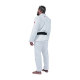 Kingz Mens The One V2 Guava Jiu Jitsu Gi White/Peach — back three-quarter