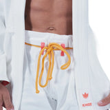 Kingz Mens The One V2 Guava Jiu Jitsu Gi White/Peach — pants drawstring