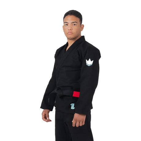 Kingz Mens The One V2 Sky Blue Jiu Jitsu Gi Blue/Black — front three-quarter