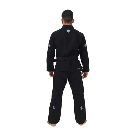 Kingz Mens The One V2 Sky Blue Jiu Jitsu Gi Blue/Black — back