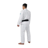 Kingz Mens The One V2 Sky Blue Jiu Jitsu Gi Blue/White — back three-quarter