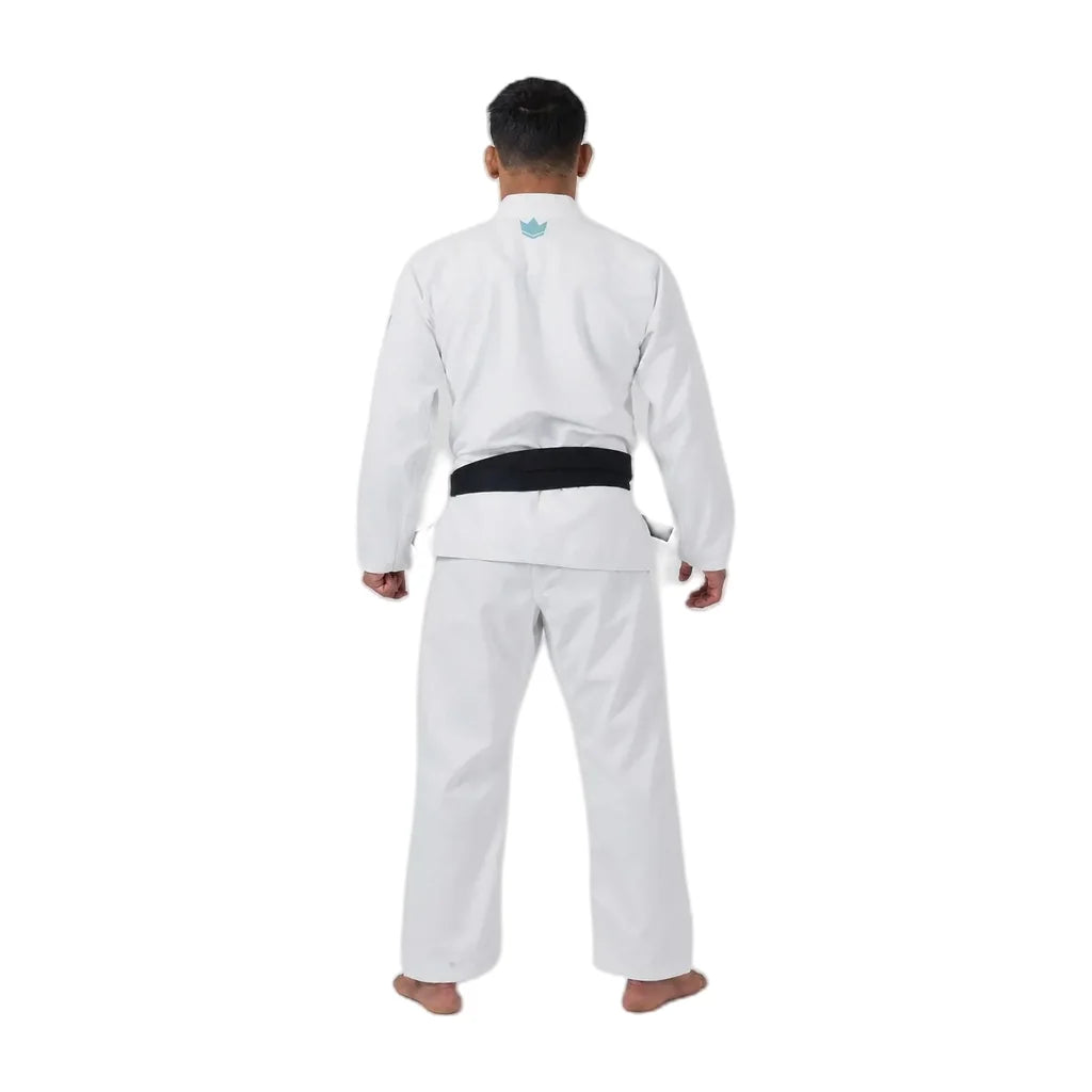 Kingz Mens The One V2 Sky Blue Jiu Jitsu Gi Blue/White — back