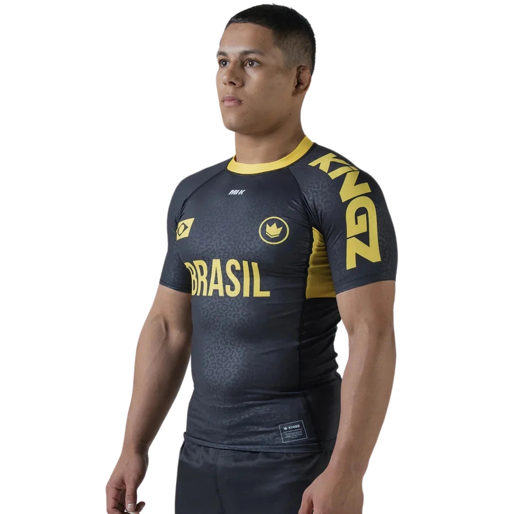Kingz MI-K Roots Onca Pintada Rashguard Midnight Gray