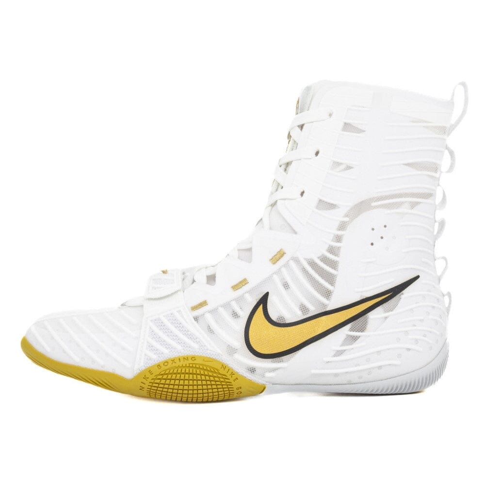 Nike HyperKO 3 Boxing Boots White/Gold Boxing Shoes Nike 