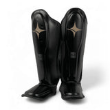 NYT Muay Thai Shin Guards Black/Sand