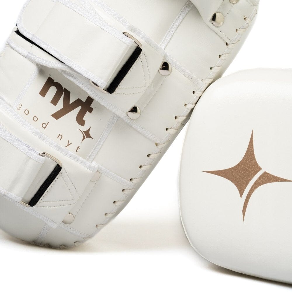 NYT Medium Muay Thai Pads White Thai Pads NYT 