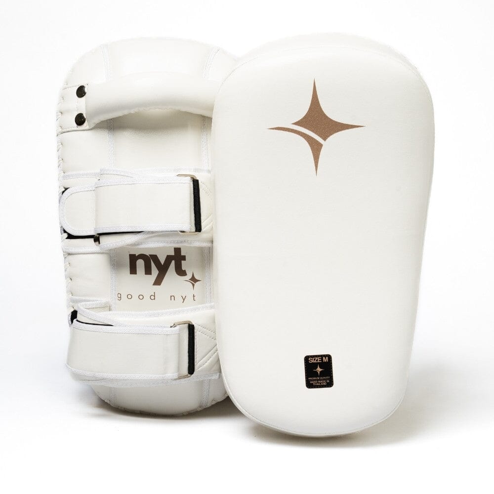 NYT Medium Muay Thai Pads White Thai Pads NYT White/Sand Medium 