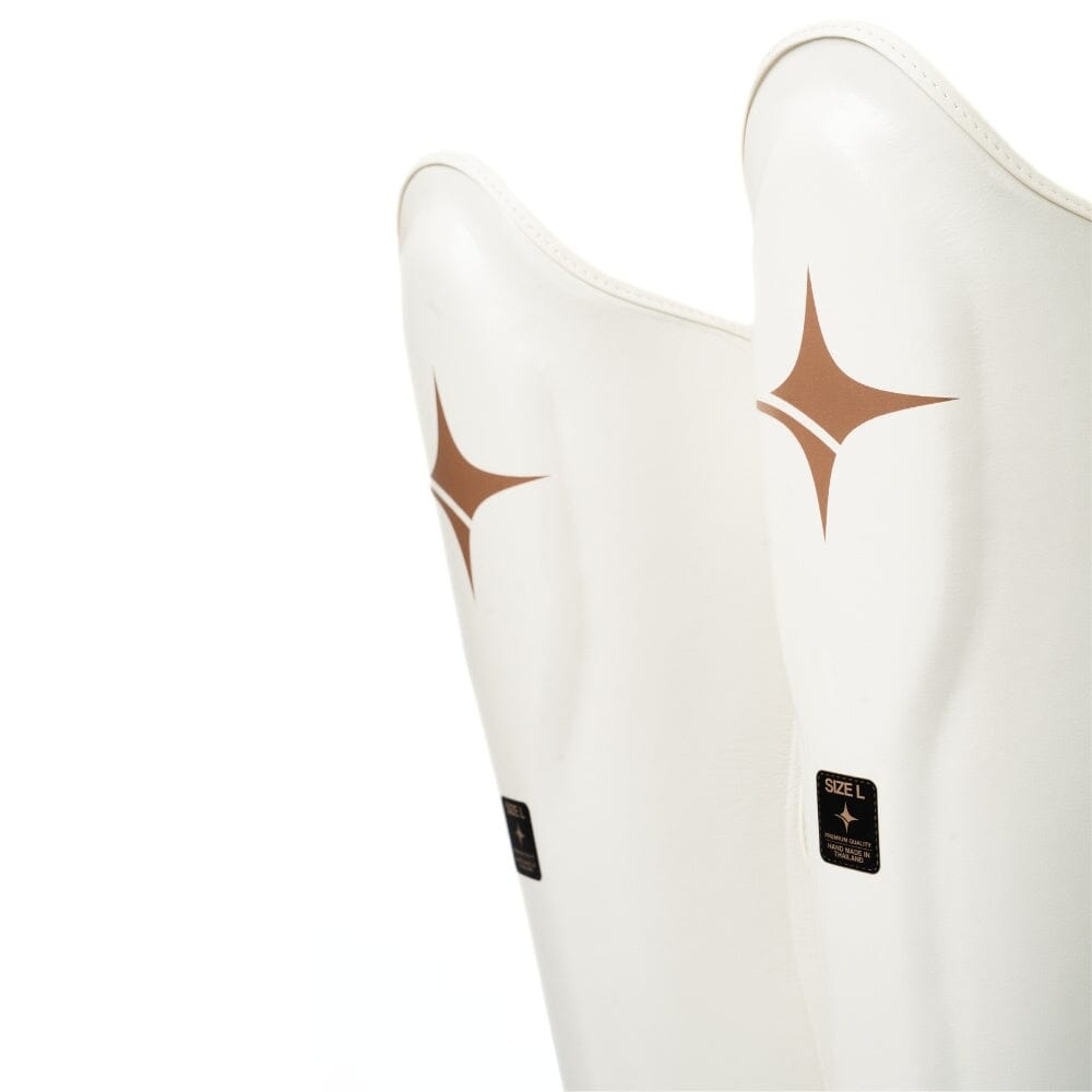 NYT Muay Thai Shin Guards White Shin Guards NYT 
