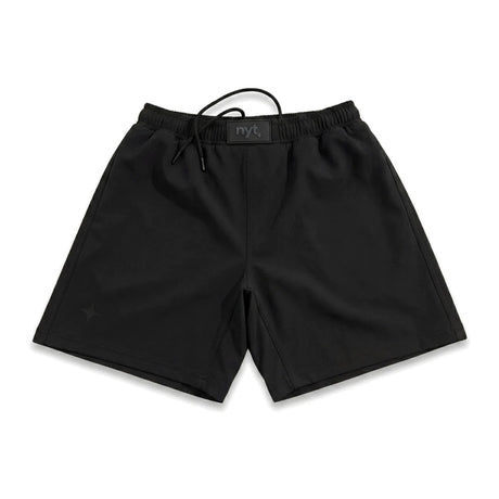 NYT Staple Series MMA Shorts Black/Black, front studio view
