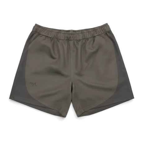 NYT Staple Series MMA Shorts Khaki/Ash, front studio view