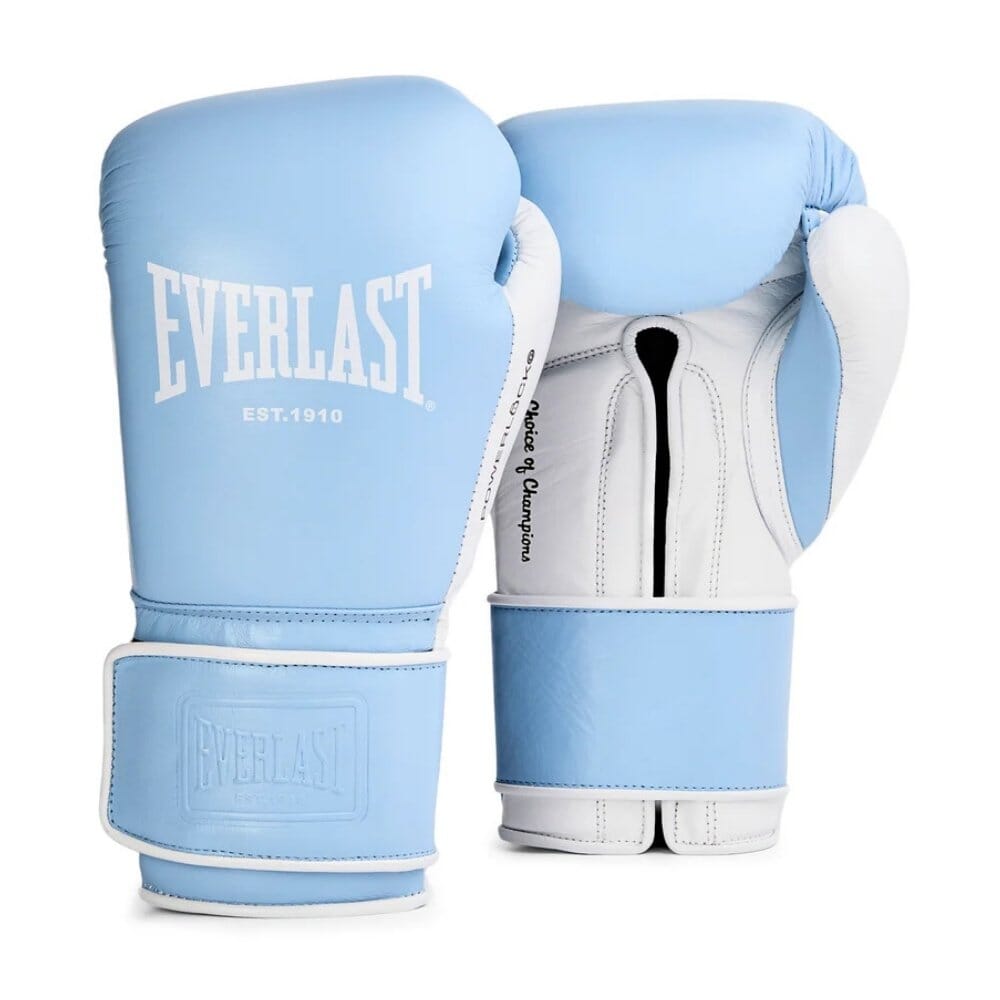 Everlast Powerlock Pro OG Boxing Gloves Powder Blue Boxing Gloves Everlast Powder Blue 10oz 