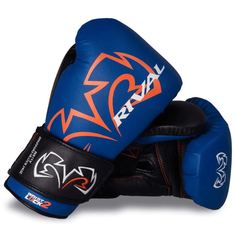 Rival RS11V Evolution Sparring Gloves Boxing Gloves Rival Blue 14oz 