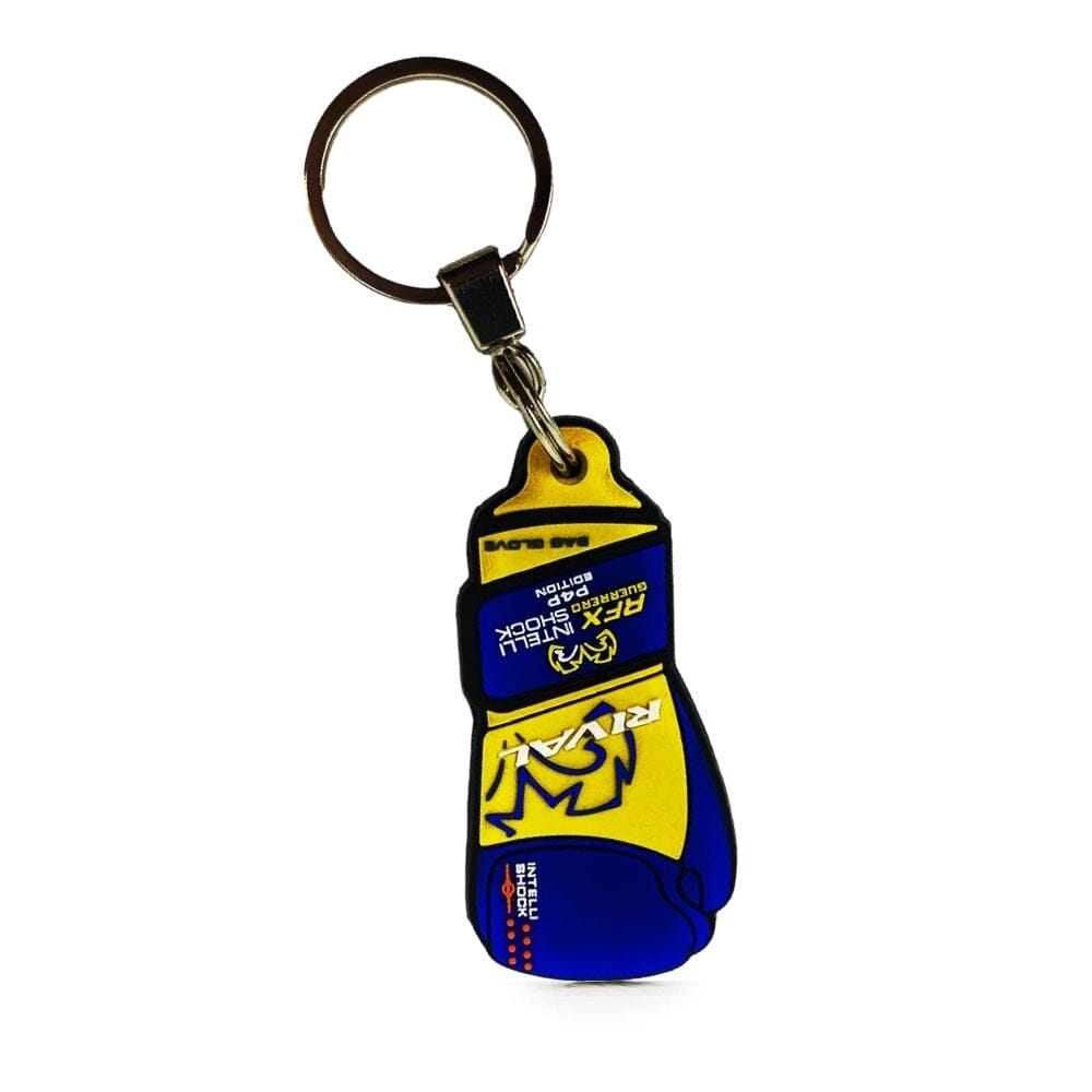 Rival RFX Rubber Key Chain Blue/Yellow Keyrings Rival Blue/Yellow One size 