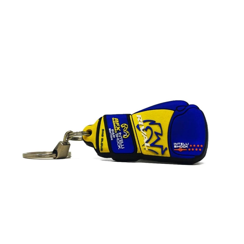 Rival RFX Rubber Key Chain Blue/Yellow Keyrings Rival 