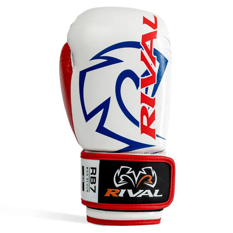 Rival RB7 Fitness Plus Bag Gloves White/Red/Blue — Rival