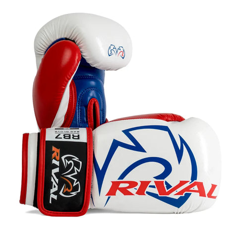 Rival RB7 Fitness Plus Bag Gloves White/Red/Blue — Rival