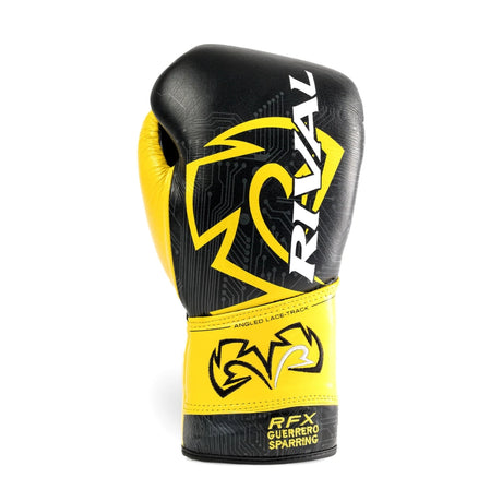 Rival RFX-Guerrero-V Lace Up Sparring Gloves (P4P Edition) Black/Yellow
