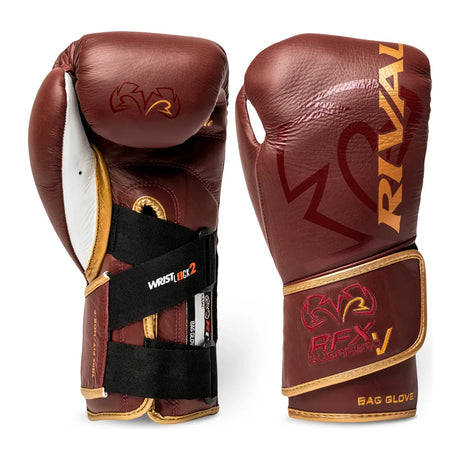 Rival RFX-Guerrero-V Bag Gloves (HDE-F) Burgundy/Gold