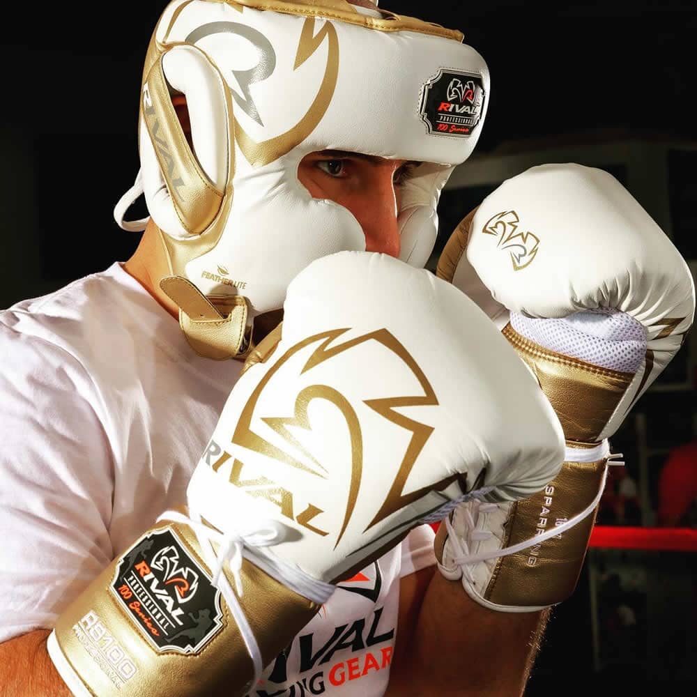 Rival RHG100 Professional Headgear Blue/Silver – MMA Fight Store