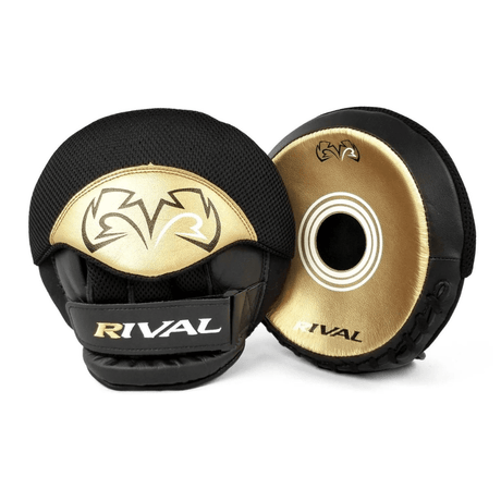 Rival RPM5 Parabolic Punch Mitts 2.0 Focus Mitts Rival Black/Gold 