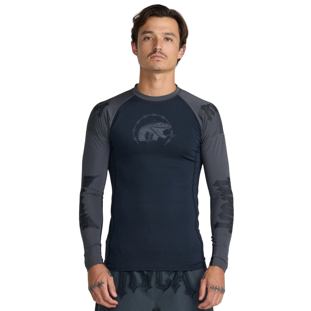 RVCA Tapout Long Sleeve Rashguard Black — RVCA