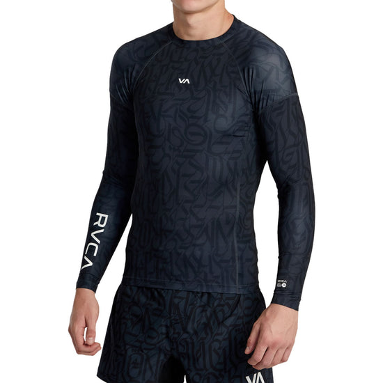 Load image into Gallery viewer, RVCA Thug Rose Sport Long Sleeve Rashguard Front
