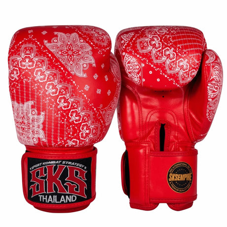 SKS Bandana Muay Thai Gloves Red
