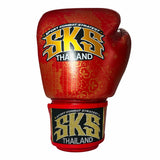 SKS Bandana Muay Thai Gloves Metallic Red